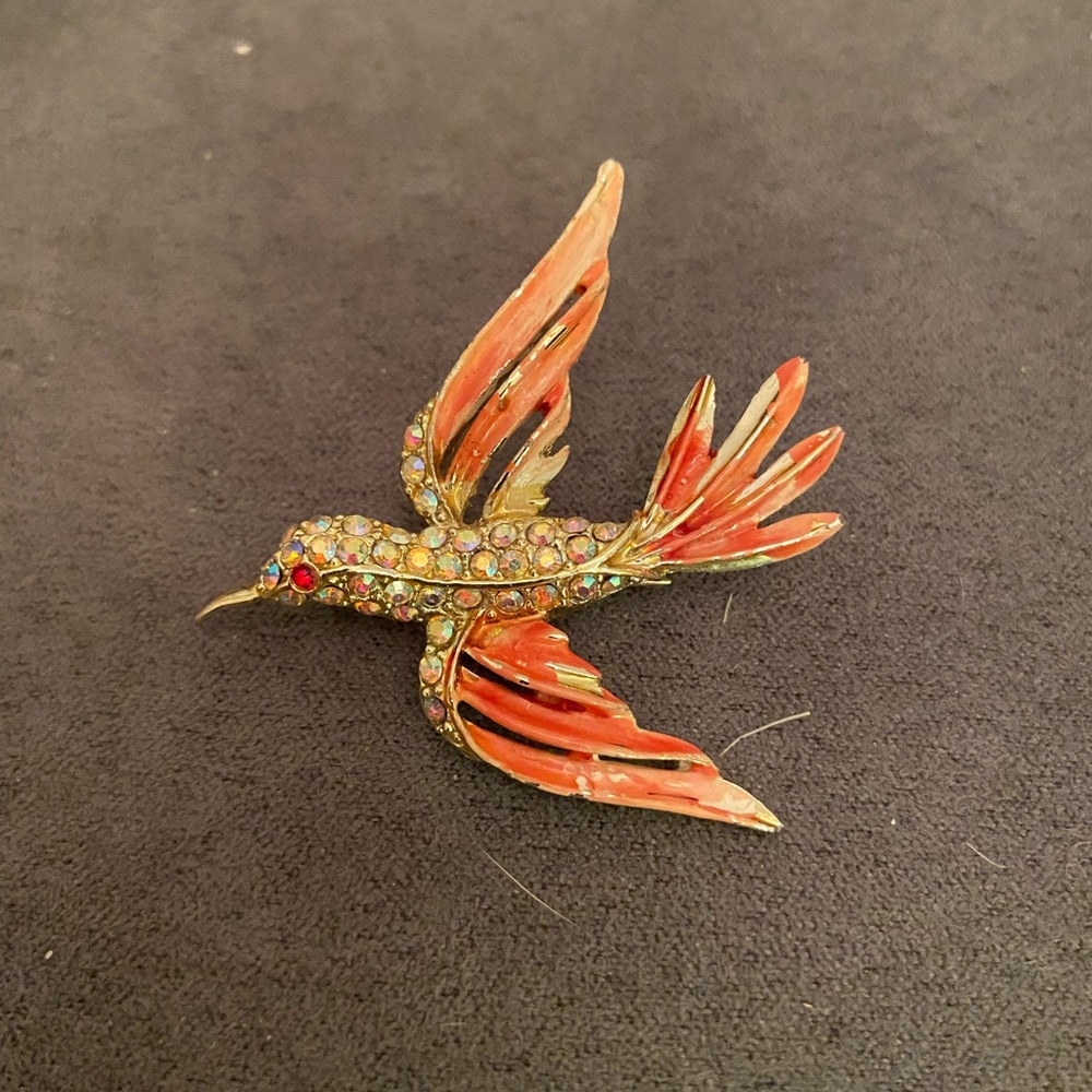 Vintage bird pin